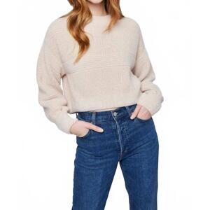 NEW GENTLE FAWN rosetta knit crewneck sweater in cream